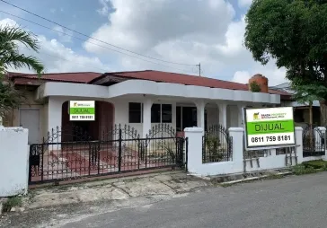 Rumah dijual satu lantai di jalan Hangjebat Pekanbaru
