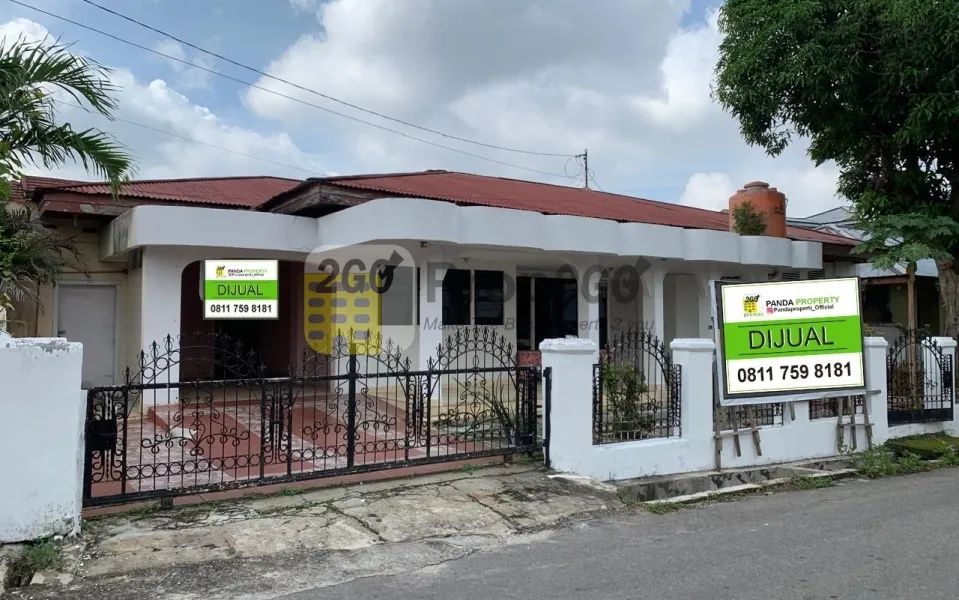 Rumah dijual satu lantai di jalan Hangjebat Pekanbaru